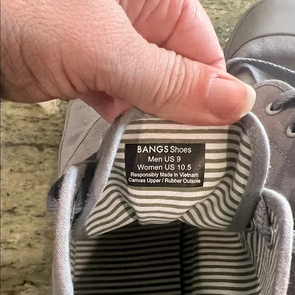 BANGS Shoes Hi Top Carolina Trees BLUE/GRAY Sneakers Unisex US M9 W10.5 - Picture 6 of 8